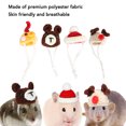 thumbnail image 3 of Mini sombrero de animal ANGGREK 4 piezas para hámster transpirable cómodo, 3 of 8