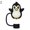 penguin, variant on Ocean Animal Silicone Straw Covers Set Of 10 For 10mm Straws Creative Hygienic Protectors