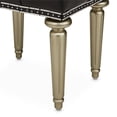 thumbnail image 7 of Hollywood Swank Tufted Leather Vanity Bench - Black, 7 of 7