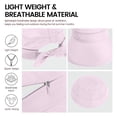 thumbnail image 6 of Helii Women 2 in 1 Convertible Sun Visor Hat with Ponytail Hole, Zipper Off Removable Crown Wide Brim UPF 50+ Beach Cap, Quick Dry Foldable Packable Summer Hat for Outdoor Light Violet,One Size, 6 of 8