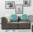 thumbnail image 3 of Nawypu 4 Pcs/Set Geometric Pillow Covers Strip Square Round Pattern Patchwork Color Minimalist Modern Geometry Line Throw Cushion Cases for Couch Sofa Bedroom Decorative, Blue Orange, 3 of 6