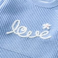 thumbnail image 4 of Rvasteizo Toddler Baby Girls Boys Long Sleeve Sweatshirt Crew Neck Letter Embroidery Knit Warm Sweater Top for Boys Girls 0-20Years, 4 of 4