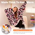thumbnail image 2 of Sudadera portátil con capucha Giggling Getup Sherpa, forro polar rosa, 2 of 8