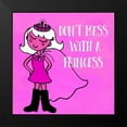 thumbnail image 2 of Z Studio 15x15 Black Modern Framed Museum Art Print Titled - Dont Mess With A Princess, 2 of 5