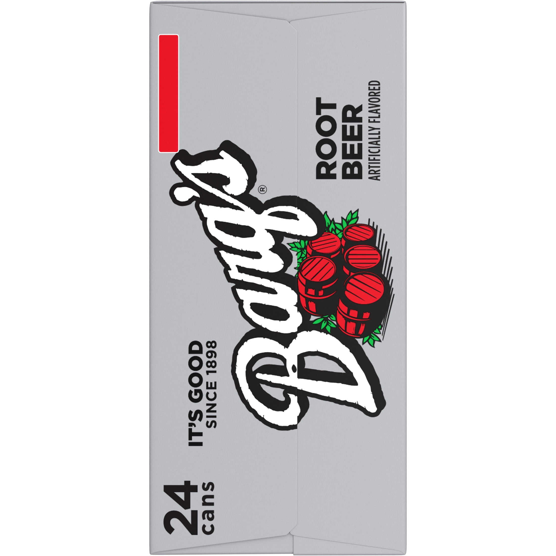 Barq's Root Beer Soda Pop Cans, 12 fl oz, 24 Pack