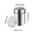 thumbnail image 3 of Eguiwyn Professional-Grade Stainless Steel Precision Mesh Powder Shaker Dredger with Airtight Sealing Lid Superior Tool for Controlled Dusting of Icing Sugar for Barista Coffee, Silver, 3 of 7