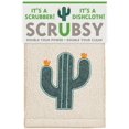 thumbnail image 1 of MÜkitchen SCRUBSY 100% Cotton Kitchen Dish Cloth with Built in Scrubber | Various Designs and Super Absorbant (Cactus), 1 of 2