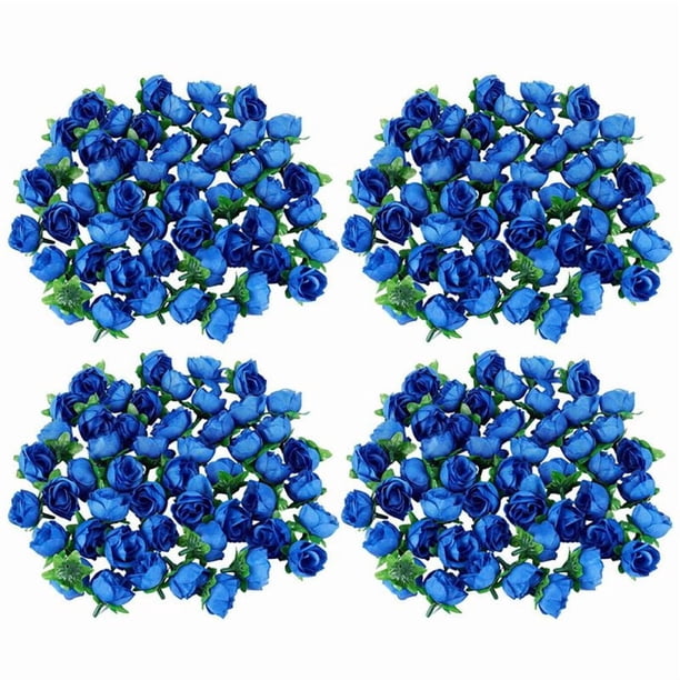 200 Rosas Artificiales, 3 cm de , Decoracion de La Boda, Azul Marino