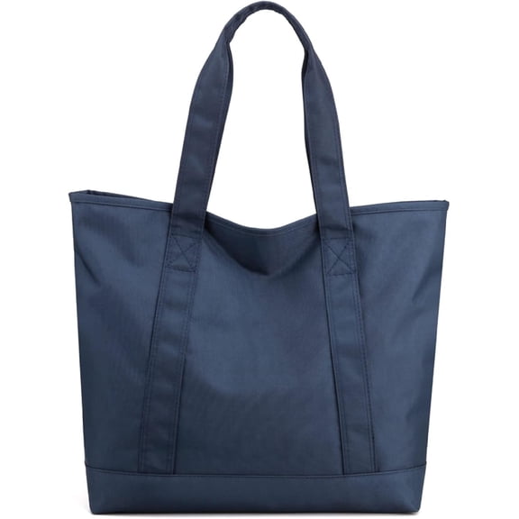 Nylon Tote Bag for Women Large Capacity Shoulder Bag Top Handle Handbag with Zipper for Work College Travel Daily-a_33-