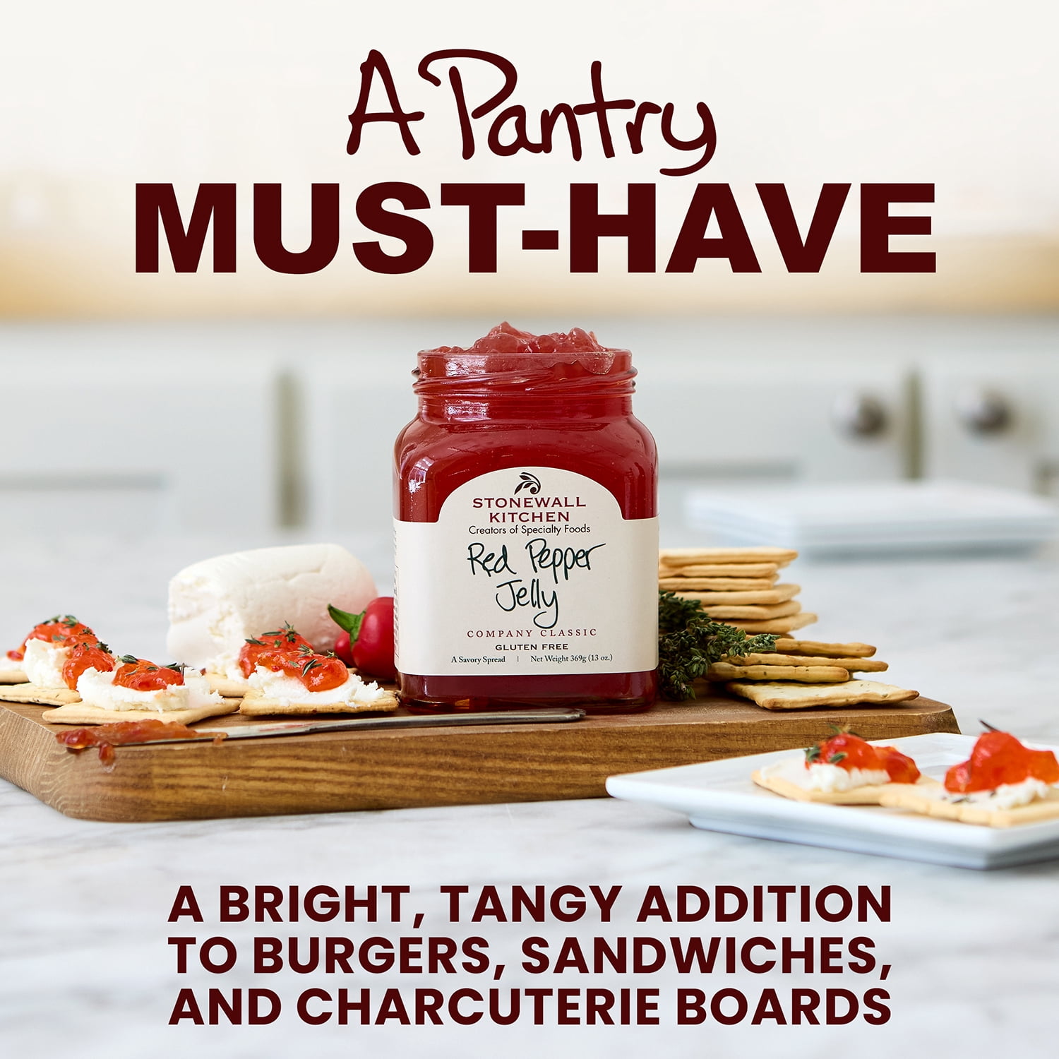 (2 pack) Stonewall Kitchen, Red Pepper Jelly, 13 oz. Jar