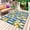 Blue, variant on Lemon Leaves Outdoor Rug 6x9 Ft - Reversible Patio Rug Outdoor Camping Rugs, Yellow Vertical Stripes Spring Flowers Washable Indoor Outdoor Area Rugs, Non-Slip Outdoor Carpet Runner for Deck/Porch