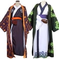 thumbnail image 2 of Disfraz de Anime Roronoa Zoro Trafalgar D Water Law para adultos, Kimono Unisex, traje de Halloween, uniforme, 2 of 4