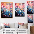 thumbnail image 4 of Designart "Neon Pop Art in Pink and Blue I" Fashion Framed Wall Art - Glam Pink Pop Art Bedroom Framed Canvas Wall Art, 4 of 6
