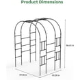 thumbnail image 3 of Qinaqin 7.2FT Garden Arch Trellis Tool-Free para Climbing Plants Outdoor, 3 of 6