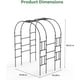 thumbnail image 2 of 7.2ft tool-free garden arch trellis para outdoor climbing plants, 2 of 6