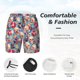 thumbnail image 3 of Balery music Skull record Retro Bañador para hombre, shorts de playa de secado rápido con entrepierna y forro de compresión-XX-Large, 3 of 6