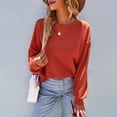 thumbnail image 1 of Fall Tunic, Crewneck Casual Warm Women Top Long Sleeve For Home For Lady ANGGREK Otros, 1 of 8