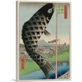 thumbnail image 1 of ARTCANVAS Suido Bridge and Surugadai Canvas Art Print by Utagawa Hiroshige - Size: 60" x 40" (1.50" Deep) (3-Piece), 1 of 9