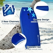 Demifill Boards for Beach, 41 Inch Lightweight Super Portable Surfing Bodyboard-L, Superior Buoyancy EPS Core & HDPE Slick Bottom, Surfboard for Kids Teens Adults Surfing, Blue