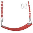 thumbnail image 3 of Swing Set Stuff Inc. Commercial Polymer Belt Seat with 5.5 Ft. Coated Chain (Green), 3 of 6