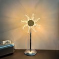 thumbnail image 1 of Amdohai USB Table Lamp Modern Desk Lamp LED Bedside Night Light Eye Protection Reading Lamp Windmill Shaped Decoration 3 Light Colors, 1 of 8