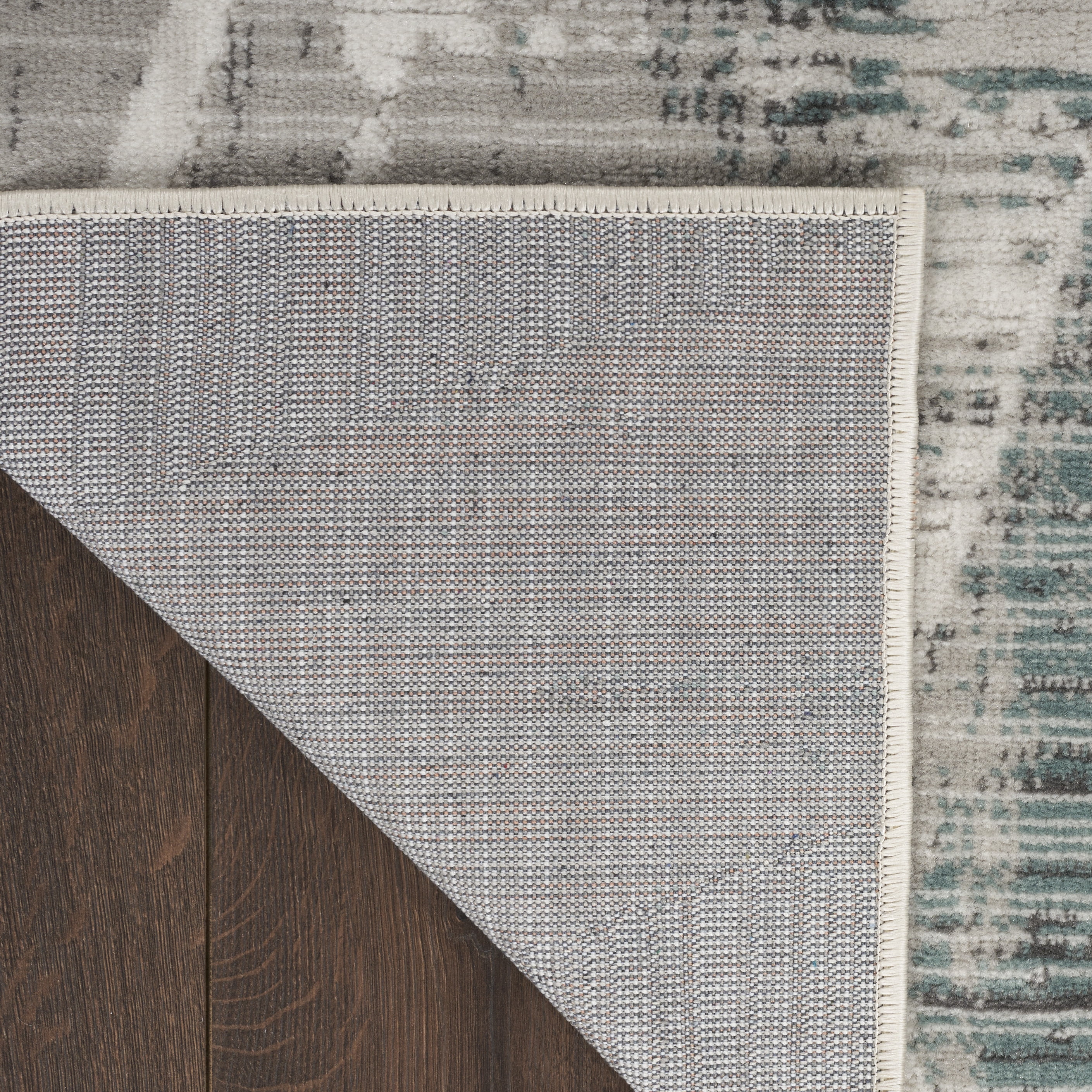 Nourison Thalia 2'2" x 8' Grey/Beige Modern & Contemporary Indoor Rug