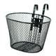 thumbnail image 1 of Cesta de bicicleta Cesta delantera Manillar de bicicleta Cesta de metal Desmontable Ajustable Negro, 1 of 9