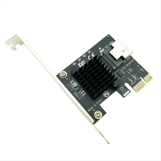 PCI-E 1x to Mini SAS SFF-8087 Adapter Card Mini PCI Express X1 2.0 Riser for Mining for /Linux Systems