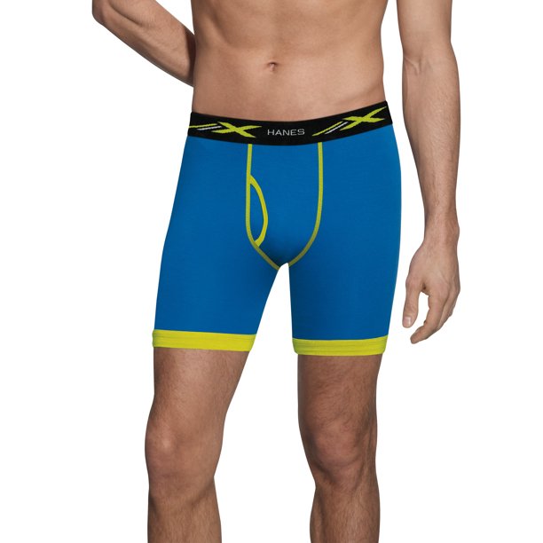 Hanes Men's XTemp Tagless Comfort Long Leg Boxer Briefs, 5 Pack