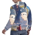 thumbnail image 5 of Totoro Trendy Cartoon Men'S Fleece Hooded Hoodie, hoodies for women men with pockets,Fall Fashion 2025 Pullover Sweaters Winter Clothes, 5 of 9