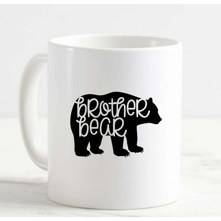 

Coffee Mug Brother Bear Family Boy Wilderness Nature White Cup Funny Gifts for work office him her