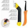 thumbnail image 1 of Grout Scraper, Set of 9 Tile Grout Scrapers with 7 Replacement Blades and 1 Angled Saw, Razor Tile Cleaning Scraper, Tile Joint Scraper, 1 of 4