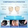 thumbnail image 3 of SUWU Hearing Aids, Digital Rechargeable Hearing Aids for Seniors with Noise Cancelling, Hearing Assist Device for Hearing Loss, Mini CIC In Ear Hearing Amplifiers with Display Charging Case, 3 of 8