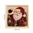 thumbnail image 2 of 3D Christmas Fabric Poke Art DIY Craft Kit, Vintage DIY Christmas Craft Kit for Adults and Beginner, 2 of 6