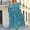 D_ Blue Dresses for Women, variant on Womens Dresses Long Sleeve Crew Neck Shirred Waist Midi Loose Tunic with White Polka Dot Pattern for Family Outings Casual Weekend Plans Orange L