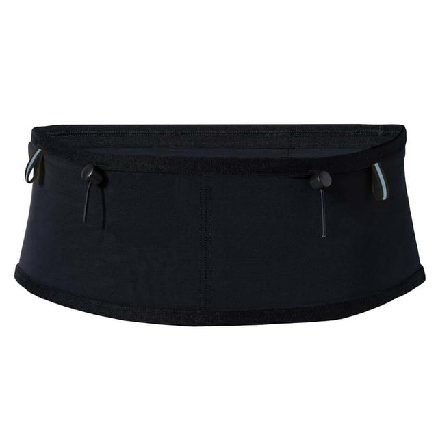 Cangurera Deportiva Riñoneras Negro con Cinturón Elástico para Hombre y Mujer
