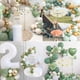 thumbnail image 3 of Decoración de cumpleaños de oro verde, decoración de cumpleaños para niña, decoración de cumpleaños infantil de la selva con pancarta de feliz cumpleaños, guirnalda de globos, pompones verdes para, 3 of 7