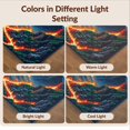 thumbnail image 7 of Design&I 8'x10' Washable Area Rug Pixel Volcano Landscape Blocky Cube Terrain Interlocking Block for Dining Room, Large Office, Lounge, Snag-Free, 7 of 7