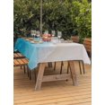 thumbnail image 3 of Outdoor Tablecloth with Umbrella Hole for Patio/Picnic/Party/Camping, Blue Beach Summer Waterproof Table Cloth Rectangle Table Cover Washable, Ocean Seaside Nautical Ombre (60"x 84"), 3 of 8
