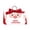 A2#Red, variant on Christmas Treat Bags, 6.69X3.94X3.34" Santa Printed Paper Gift Bags with Wooden Handle, Christmas Candy Holders, Bow Decor Holiday Goodie Bags, Christmas Cookie Containers, Xmas Party Favor Pouches