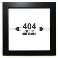 thumbnail image 1 of Power Socket Plug Art Deco Fashion Black Square Frame Picture Wall Tabletop, 1 of 3