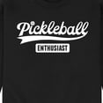 thumbnail image 3 of Instant Message - Pickleball Enthusiast - Men's Crew Neck Fleece Pullover, 3 of 6