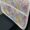 thumbnail image 3 of Art Microwave Oven Cover, Paisley Design in Watercolor Effect Brush Strokes and Flower Motifs Ornamental, Water Resistant Organizer with Pockets for Kitchen, 36" x 12", Multicolor, by Ambesonne, 3 of 4