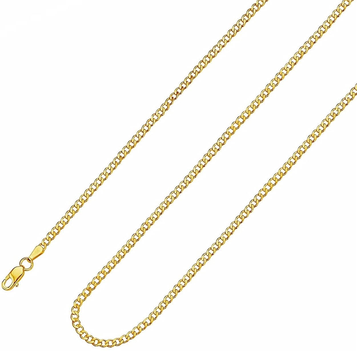 RM Necklace Chain, 14K Yellow Gold, 22", Cuban