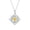 Citrine, variant on Witches Knot Necklace for Women, 925 Sterling Silver Celtic Knot Pendant with Sparkling Cubic Zircon, Birhstone Jewelry Birthday Christmas Gift for Mother Wife Daughter