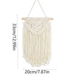 thumbnail image 3 of Macrame Wall Hanging Tapestry, Handwoven Cotton Rope Boho Fringe Wall Decor, 5 Assorted Patterns for Bedroom Living Room Wedding, 3 of 7