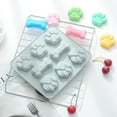 thumbnail image 1 of Molde de silicona con estampado de huellas de cachorro, bonitos moldes para hornear con forma de pata y hueso, moldes de silicona antiadherentes de grado alimenticio para chocolate, caramelos, gelatina, galletas, bandejas de cubitos de hielo, golosinas para perros Vhermosa JQWJ127-2, 1 of 5