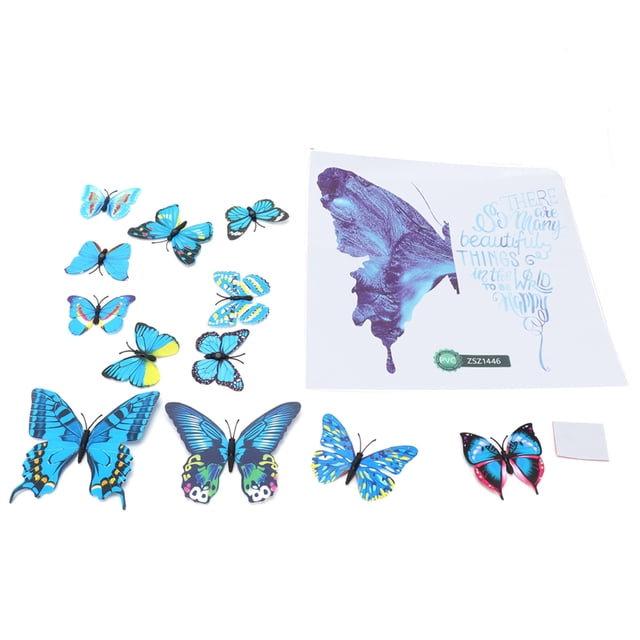 Kit de calcomanías de mariposas para pared, pegatinas innovadoras para el fondo de la sala de estar y el dormitorio.