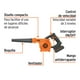 thumbnail image 2 of Sopladora inal. para taller 20V, 1 bat. 2Ah, 1 carg. PRO naranja, 2 of 3