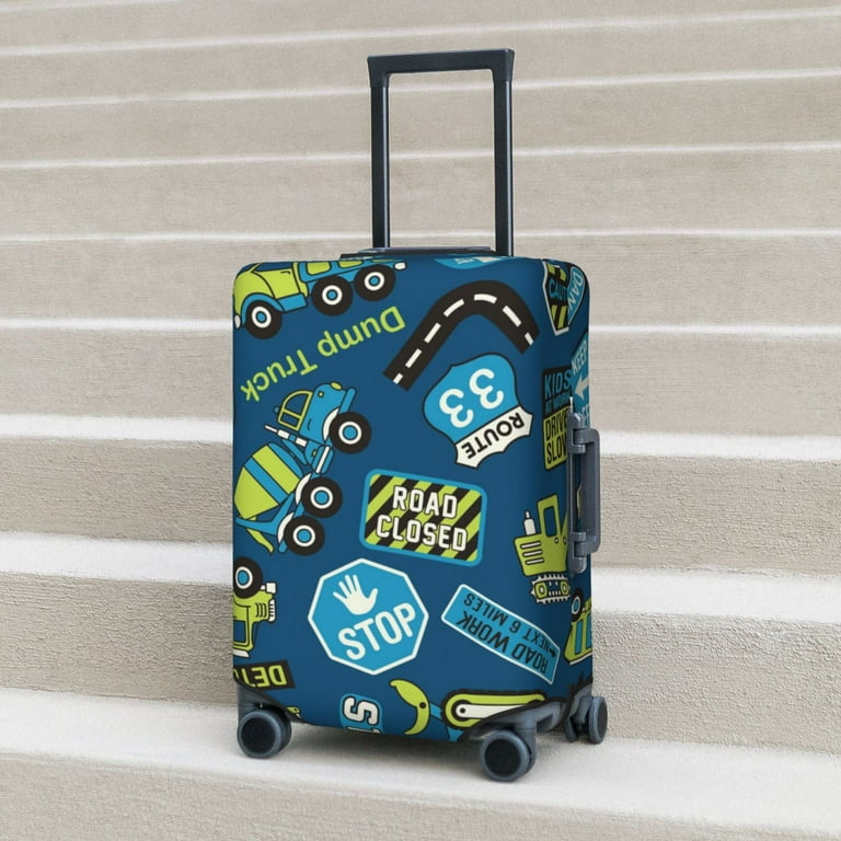 Bingfone Dump Truck Luggage Cover Washable Suitcase Cover Protector Anti Scratch Suitcase Cover Fits 18 32 Inch Luggage Walmart